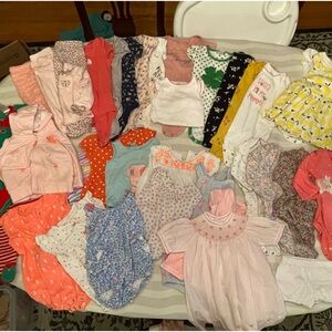 9 Mos Assorted Large Bundle/ Lot of Baby Girl Clothing